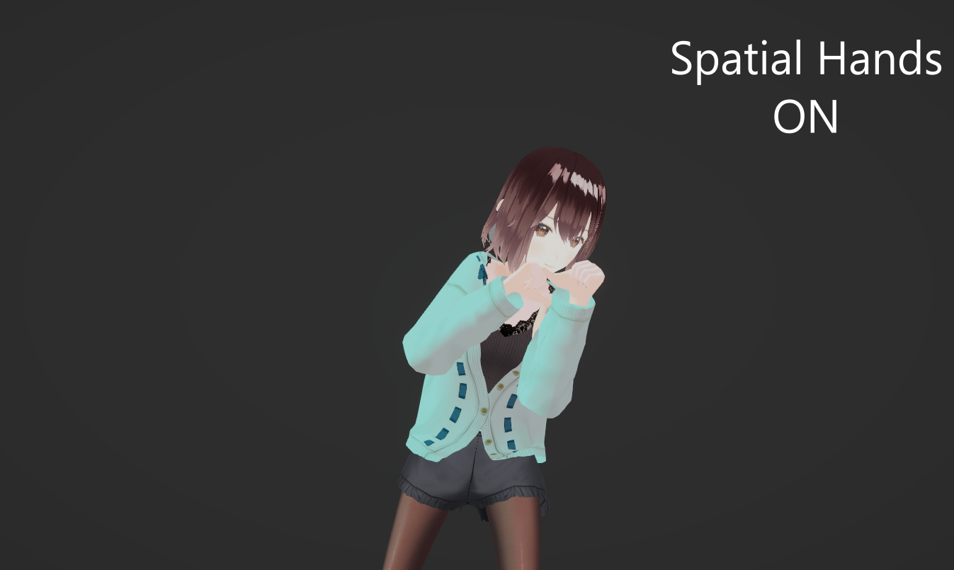 Avatar pose with Spatial Hand
